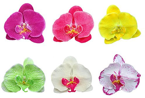 Boolavard® TM Orchideen-Blumen-Haarspange Braut Hawaii Party Girl (Lila)