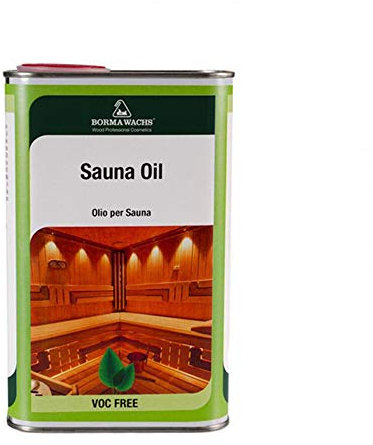 Borma Wachs - Aceite de protección para madera de saunas - 1 litro -Color Incoloro