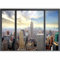 Papier peint murando panoramique moderne 300x210 cm - Revêtement mural décoration pour chambre salon cuisine - Design unique et moderne - Marron gris - 10110904-12