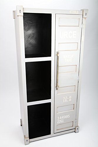 point home Design-Schrank Container, Retro, grau, 112 cm