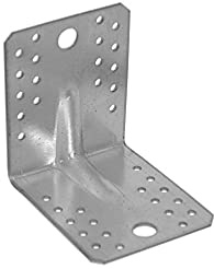 Schwerlastverbinder Eckverbinder mit Rippe Holzverbinder verzinkt 10,5x10,5x9cm