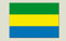 Stickers de Maison-des-Drapeaux Selbstklebend/Wandtattoo Flagge Gabun – 7 x 10 cm Set 5 Pieces
