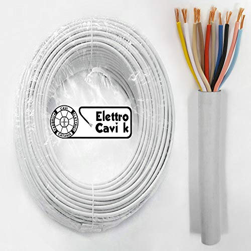 ® ELETTRO CAVI K - CAVO FROR CITOFONICO 10x0,50 MM² ANTIFIAMMA PER CITOFONO E VIDEOCITFONO MULTIPOLARE 10 POLI 10 METRI