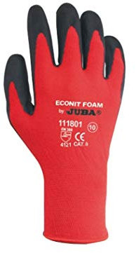 Juba eco-nit foam - Juego guantes nylon nitrilo talla 8 negro