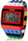 FENKOO Unisex Regenbogen Digital-Armbanduhr