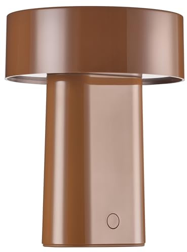 Zone Denmark Oblong Lampe – LED Tischleuchte – 3 Helligkeitsstufen – Tragbar mit Akku und USB-Ladekabel – Höhe 18 cm – Ø 14 cm – Maple