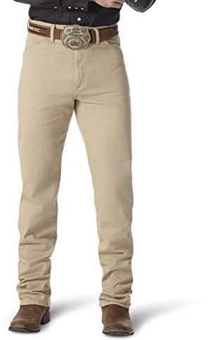 Wrangler Herren Jeans 13MWZ, Original Regular Bootcut Fit, Straight Leg, Prewashed Tan, 34W / 30L