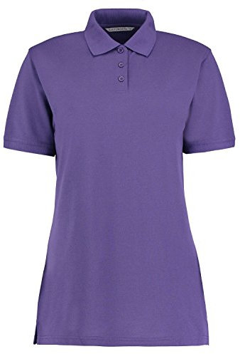Kustom Kit New Womens Klassic Polo-Shirt with Superwash Purple Size 14
