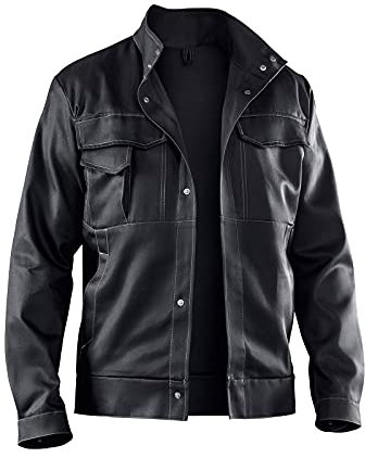 KÜBLER Workwear ORGANIQ Jacke | Arbeitsjacke Herren Baumwolle 100% | Herren Arbeitsjacke für Handwerk & Industrie | Mit praktischen Innen- & Außentaschen | Ergonomisch & Hautfreundlich | OEKO-TEX®
