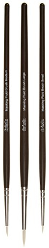 Frisk Set of 3 Artcoe Masking Fluid Brushes, sable, White