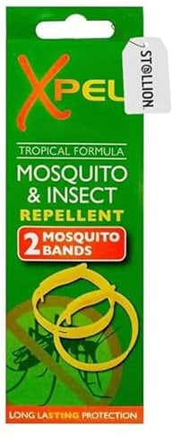St@llion Safe Mosquito Repellent - 2 Pack Anti Insect and Mosquito DEET Wristbands, 2 Week Protection. Insect Repellent
