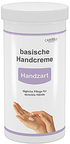 CareMed Handzart, basische Handcreme, Handpflegecreme für sensible Hände, 450ml Nachfüll