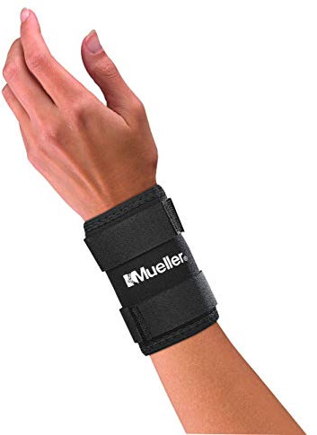 Mueller Sports Medicine Unisex – Erwachsene Wrist Sleeve Handbandage, Black, M