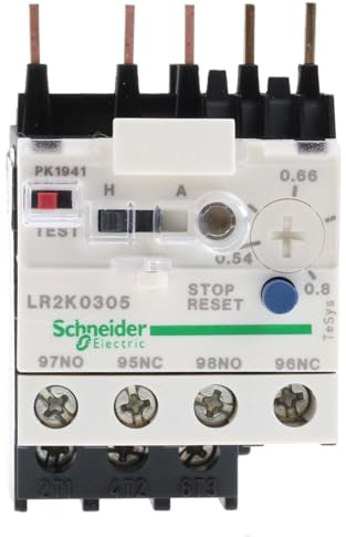 Schneider Electric, TeSys K - differential thermal overload relays - 0.54...0.8 A - class 10A, LR2K0305