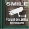 6 x Stickers CCTV Smile You Are On Camera Closed Circuit Television for Windows Security Warning Signs for House Flat Business Property Self Adhesive Vinyl Labels 87mm C26