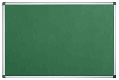 Bi-Office Notice Board Maya, Green Felt, Aluminium Frame, 60 x 45 cm