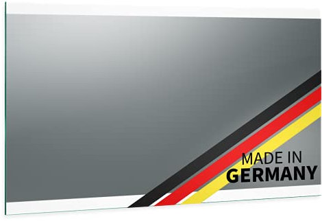 Spiegel ID Noemi: LED Badspiegel mit Beleuchtung 160x80cm (Breite x Höhe) - nach Wunsch anpassen - Made in Germany - Beleuchtung: Oben unten - Lichtfarbe: warmweiß