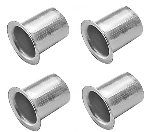Merriway BH04389 (20 Pcs) Banjo Style Bookcase Socket, Nickel Plated Steel 6mm Diameter - Pack of 20 Pieces