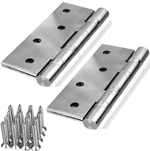 2 Edelstahl Scharniere 125mm Türband Türscharnier Edelstahlscharniere Beschlag