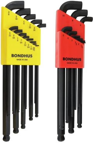 Bondhus, SBLX22 Stubby - Juego de llaves hexagonales BALLEND SBLX9/SBLX13, 20599