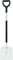 Fiskars Schaufel, Breite: 24 cm, Länge: 123 cm, Stahl-Blatt/Aluminium-Stiel, Schwarz/Weiß, Light, 1019602