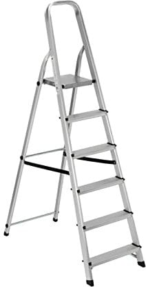Linea Garden Friend Scala Alluminio Everest 6 gradini per Uso Domestico e bricolage Portata Max 150 kg