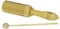A-Star Single Wooden Guiro Tone Wood Block Agogo with Beater - Instrumento de percusión rítmica