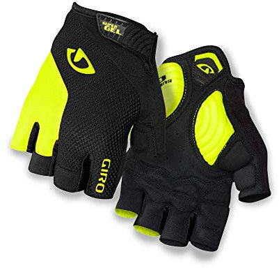 Giro Men's Strade Dure Supergel Bike Gloves,Black/Highlight Yellow, Size L GI19SDU9L