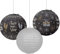 Amscan 240621 - Lampions Happy New Year, 3 Stück, Durchmesser 24,1 cm, Silvester, Dekoration