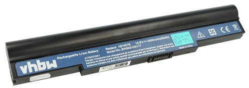 vhbw Akku kompatibel mit Acer Aspire 8943G-454G64Mn, 8943G, 5943G, 5943G-454G64Mn, 5950G Notebook (4400 mAh, 14,8 V, Li-Ion)
