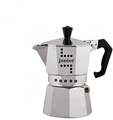 Junior Cafetera, Aluminio, Plata, 2 Tazas