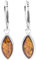 InCollections Damen-Ohrhänger 925/000 Sterlingsilber mit Bernstein