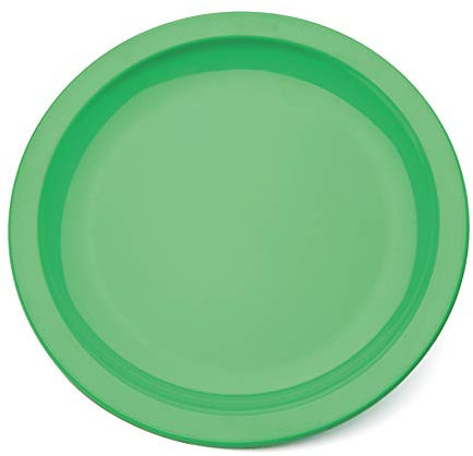 Harfield 23cm Polycarbonate Narrow Rimmed Plate Emerald (Pack of 4)