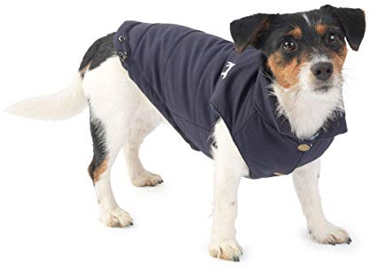 House of Paws Navy Fleece Lined Gilet, Large