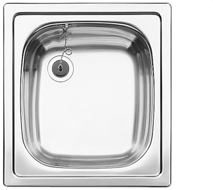 BLANCO TOP EE 4 x 4 | Edelstahl Spüle | Einbauart: Einbau von Oben | für 45 cm breite Unterschränke | Die praktische Lösung für einfache Anforderungen | 1 ½'' Edelstahl-Auslauf.