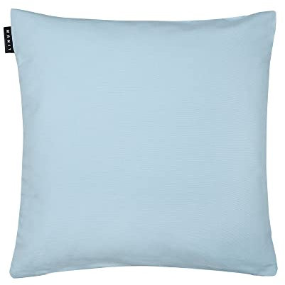 LINUM Annabell Elegant Kissenhülle 50x50 cm, 100% Baumwolle, Maschinenwaschbar, Helles Graublau
