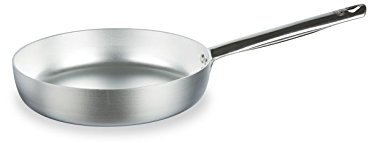 Pentole Agnelli ALMA11134 Padella per Friggere, Alluminio, Argento, 34 Centimeters cm