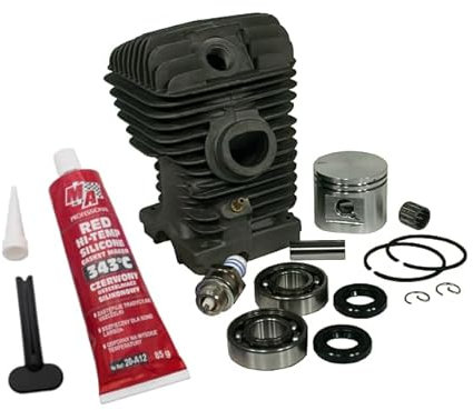 Sägenspezi Zylinder Kolben Set passend für Stihl 021 MS210 40mm inkl. Dichtsatz, Zündkerze, Kurbelwellenlager und Kolbenbolzenlager