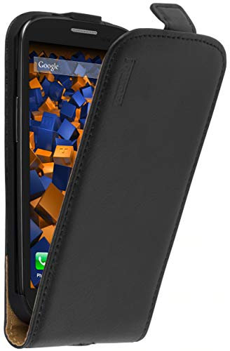 mumbi Echt Leder Flip Case kompatibel mit Samsung Galaxy S3 / S3 Neo Hülle Leder Tasche Case Wallet, schwarz