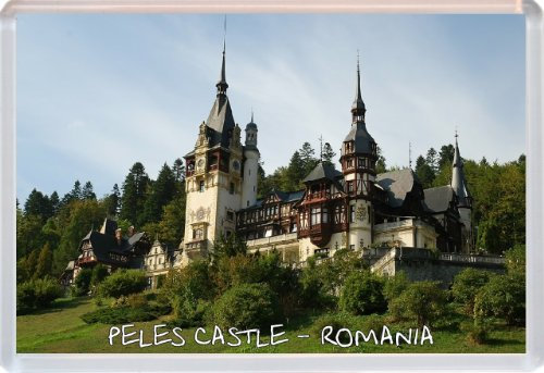 Peles Castle - Romania - Jumbo Fridge Magnet ID307