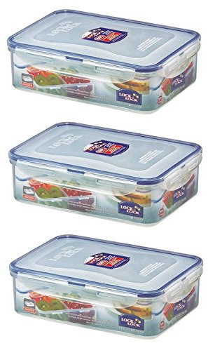 Schloss & Lock, ohne BPA, wasserdicht, 2-Teiler Becher, Speisebehälter, 6,6-Tasse, 53-G, 3 Stück, HPL824C