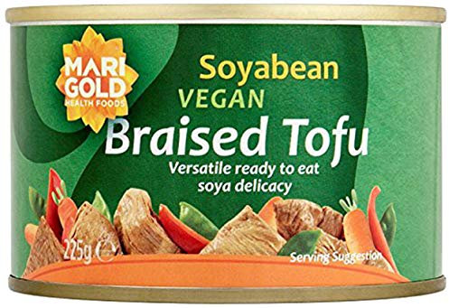 Marigold Vegan Braised Tofu - Vegan, Gluten Free & High in Protein - 225g (Pack of 12)