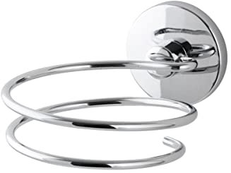 Fackelmann Haartrockner-Halter VISION, verchromter Fönhalter, Wandhalter (Farbe: Silber), Menge: 1 Stück