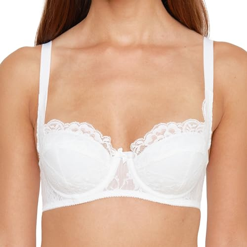 SUSA Dirndl BH Push up Wiesn-Zauber , Bügel-Push-Up BH mit bestickten Soft Cup Schalen , BH mit einfachem Design für ein atemberaubendes Dekolleté