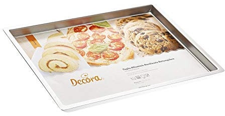 Decora 0062648 Teglia Professionale 30x40xh2,5cm Rettangolare Anodizzata