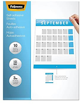 Fellowes 5221501 Self-Laminating Sheets, 3mil, 12 x 9 1/4 (Box of 10)