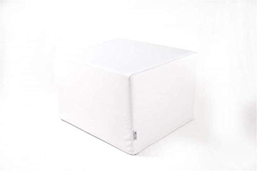 SW Bedding Stufenlagerungswürfel mit Bezug Kunstleder Standard weiß