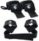 Fitgriff® Handgelenk Bandagen + Zughilfen (2er Set) - für Krafttraining, Fitness, Bodybuilding, Gewichtheben, Gym, Kraftsport - für Frauen und Männer (Black Original)