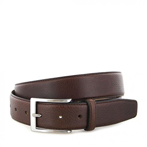 Vanzetti V4455 Dunkelbraun Ledergürtel für Herren Anzugsgürtel Braun, Länge:110