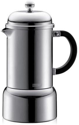 Bodum - 10617-16 - Chambord - Cafetière Italienne 6 Tasses - 0.35 L - Inox Brillant